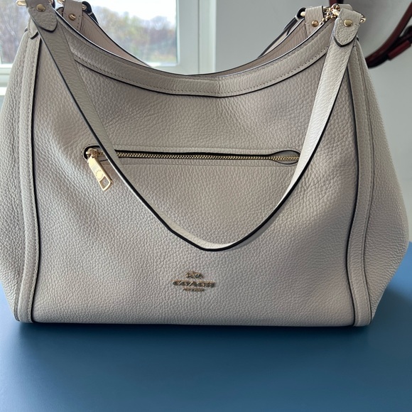 Coach Handbags - Coach Cream Leather Bag